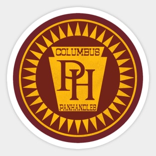 Defunct Columbus Panhandles Football Team Sticker